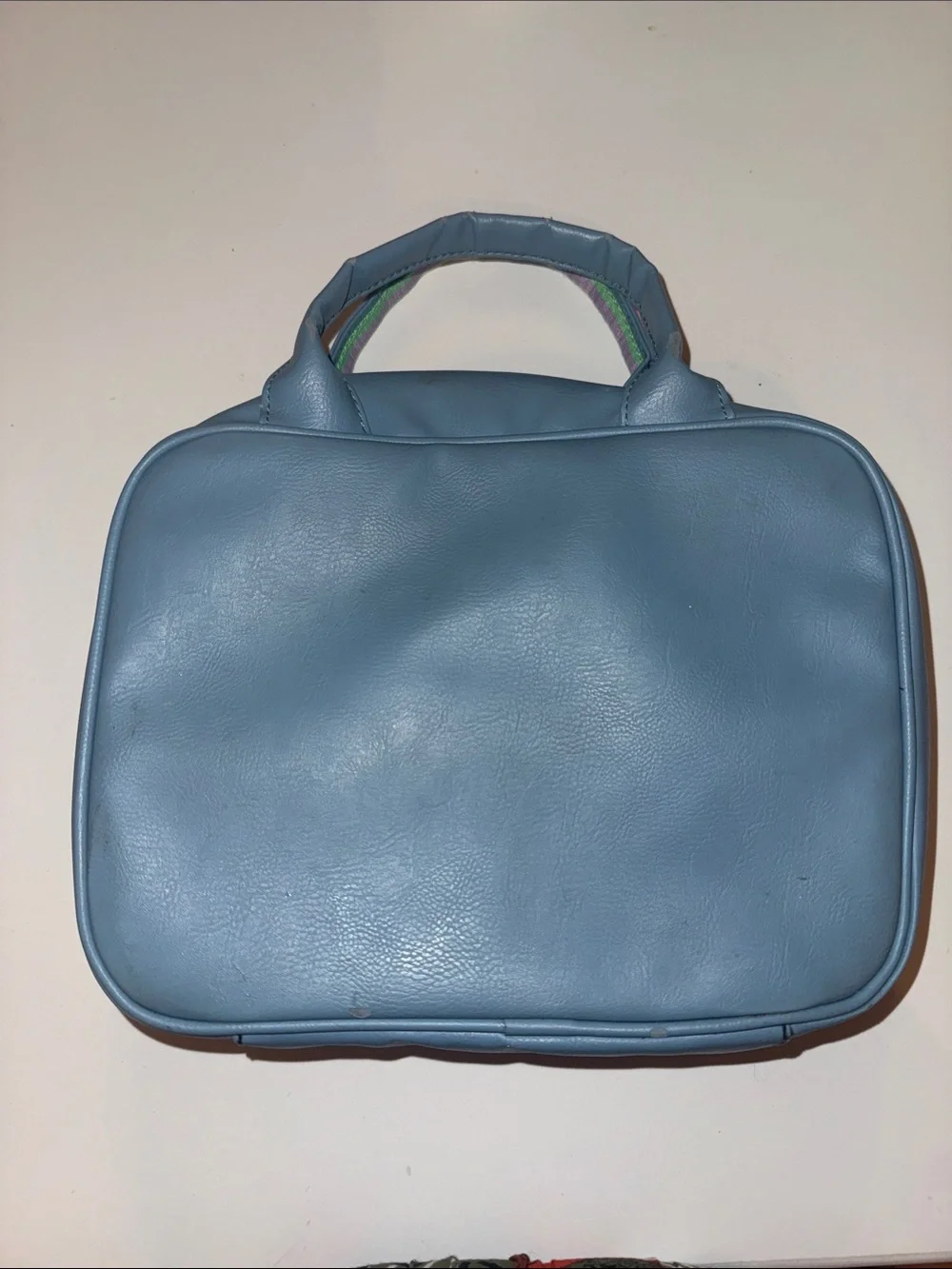 OMG Accessories Sparkle Heart Denim Lunch Bag - Blue with Multicolor Hearts